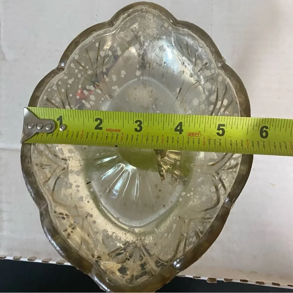 Accent Decor Gold mercury Carraway Pedestal Dish Flower Vase Wedding Centerpiec